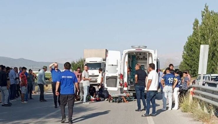 Lüks otomobile çarpan motosikletin sürücüsü ağır yaralandı