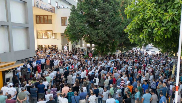 Manavgat’ta tutuklanan belediye başkanı Nefi Kara’ya destek mitingi