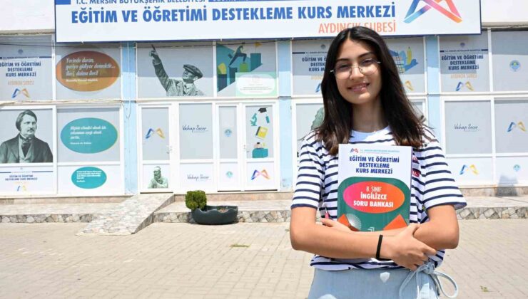 Mersin’de Aydıncık’ın LGS birincisi Büyükşehir Belediyesi kurs merkezi öğrencisi çıktı