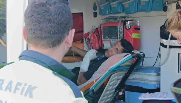 Motosikletle kaza yapıp yaralandı, polise ’bisikletle yaptım’ dedi