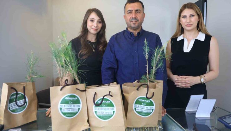 Orman yangınlarında zarar gören alanlar için Güneyler Kuyumculuktan örnek davranış