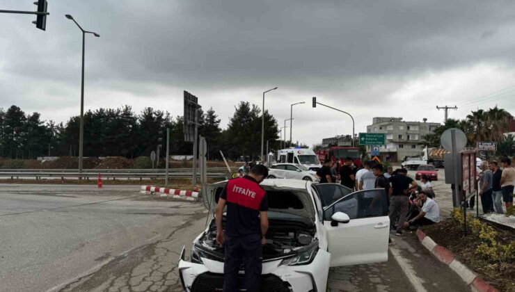 Osmaniye’de iki otomobil çarpıştı: 2 yaralı