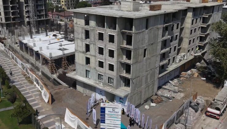 Osmaniye’de rezerv alanda binalar yükseliyor