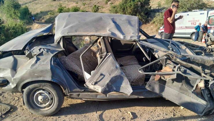Otomobil uçuruma yuvarlandı: 1 ölü, 7 yaralı