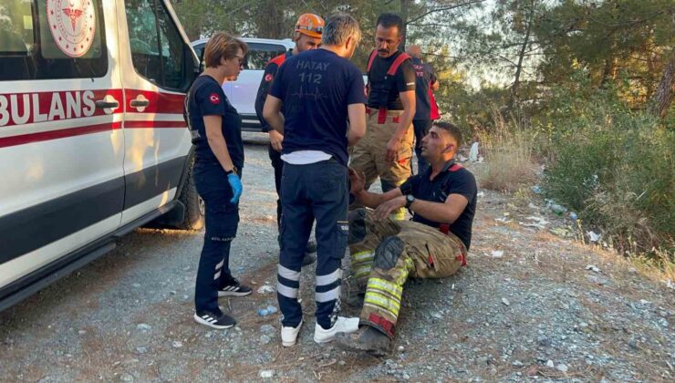 Yangına müdahale sırasına parmağından yaralanan itfaiye eri hastane teklifini reddetti