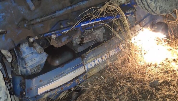 Feke’de traktör devrildi: 1 ölü